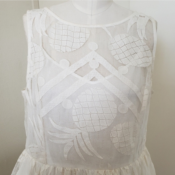 Anthropologie Maeve Pineapple Dress Size 16 - Picture 3 of 6